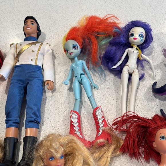 Random 11 Barbie doll lot - some other brands - as is condition - Picture 3 of 8